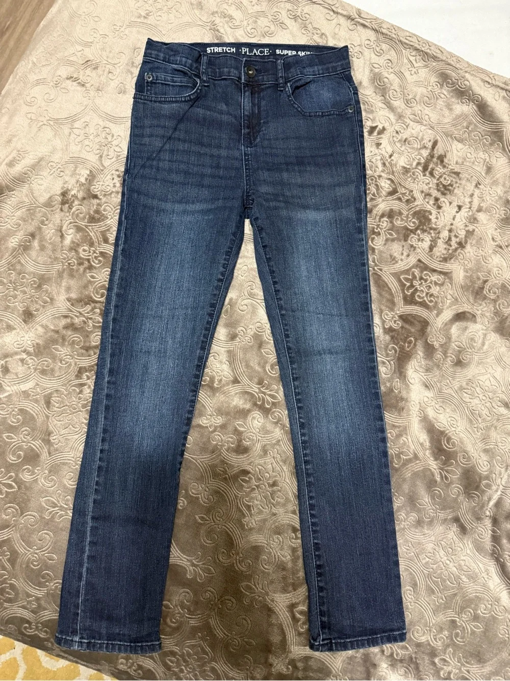 The Children's Place Dark Blue Super Skinny Stretch Jeans Size 10